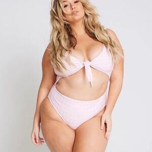 New - pink Alpine Butterfly Swim Swimsuit - Riviera style - 3x